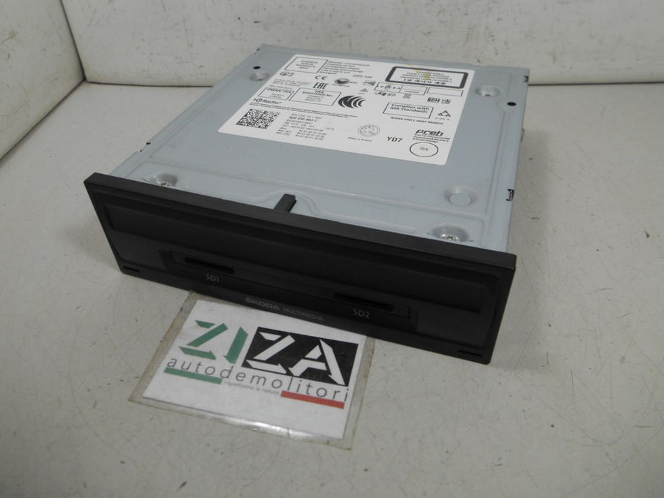 Autoradio Navigatore Lettore SD Skoda Octavia 5E 2019 5Q0035864C