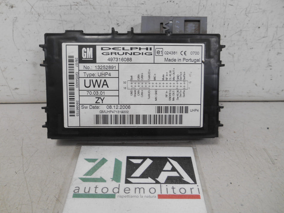 Centralina Bluetooth Opel Zafira B 2007 13252891 497316088