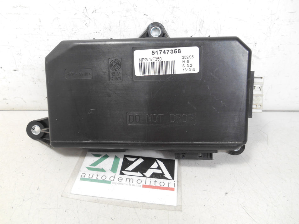 Centralina Porta Anteriore Sinistra Fiat Idea 2005 51747358 H8 S3.2
