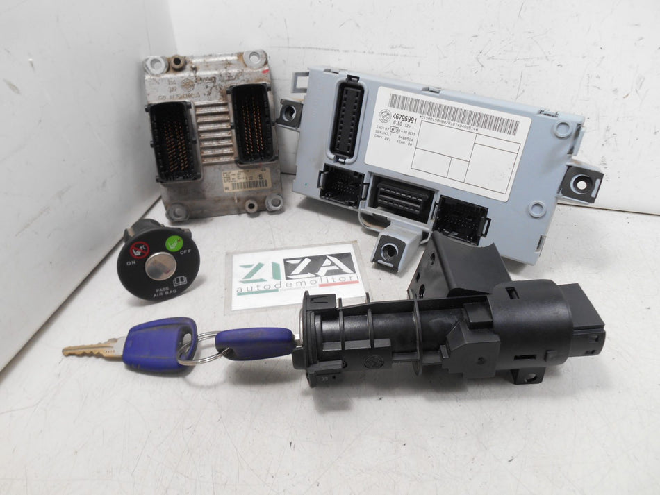 Kit Chiave ECU Fiat Punto 1.2 16V 80cv 188A5000 2000 0261206980 46795991