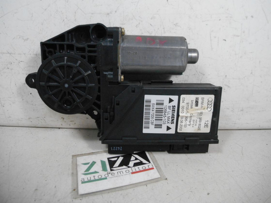Motorino Alzacristalli Anteriore Destro Audi A4 B6 2002 8E1959802E 105845-103