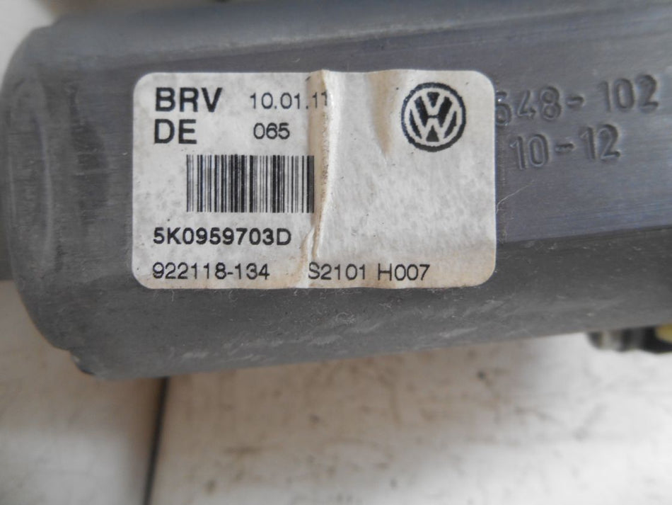 Motorino Alzacristalli Posteriore Sinistro VW Golf VI SW 2011 5K0959703D