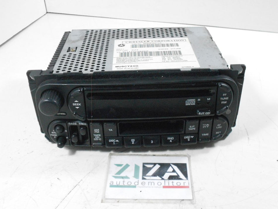 Autoradio Lettore CD + MC Chrysler Voyager 2004 05091601AE