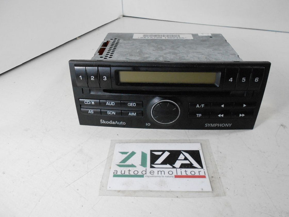 Autoradio Lettore CD Skoda Fabia 6Y 2003 6Y0035156A