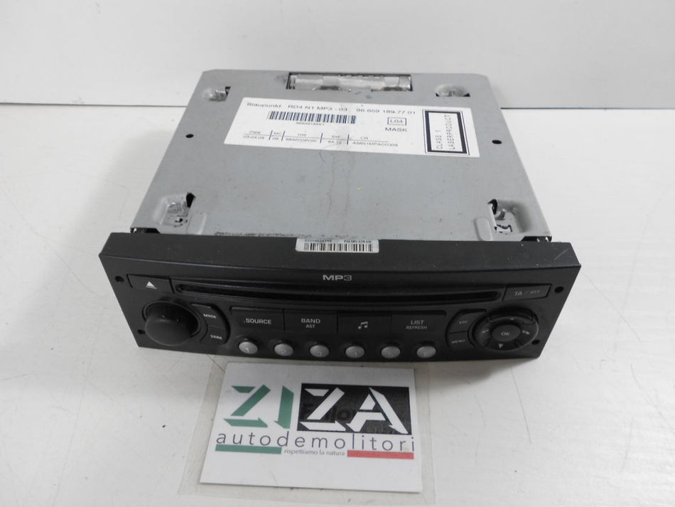 Autoradio Lettore CD Mp3 Citroen C3 Picasso 2009 9665918977
