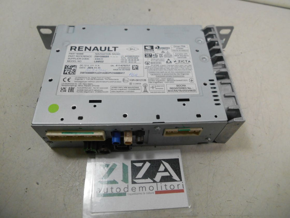 Autoradio Navigatore Bluetooth Renault Captur II 2025 259155668R