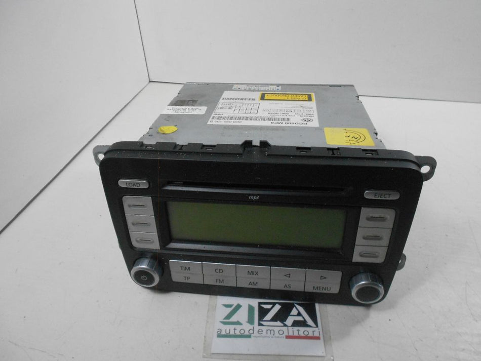 Autoradio Lettore CD Mp3 VW Touran 2007 3C0035195B HW010 SW0018