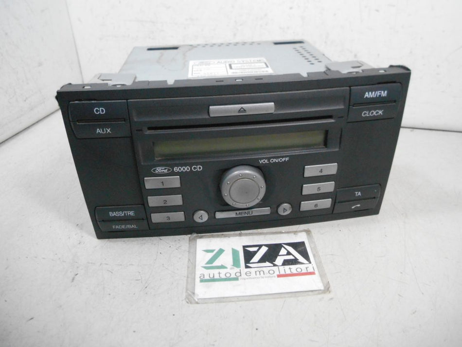 Autoradio Lettore CD Ford Fiesta V 2005 6S61-18C815-AF CODICE OK