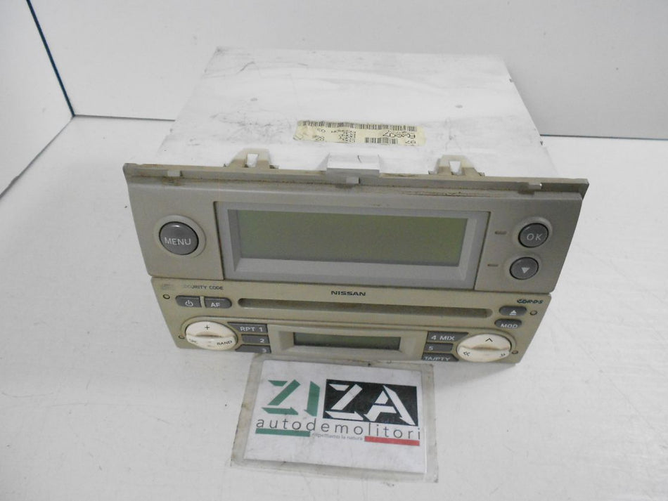 Autoradio Lettore CD + Display Nissan Micra K12 2003 28185-AX610 7642347318 AX607