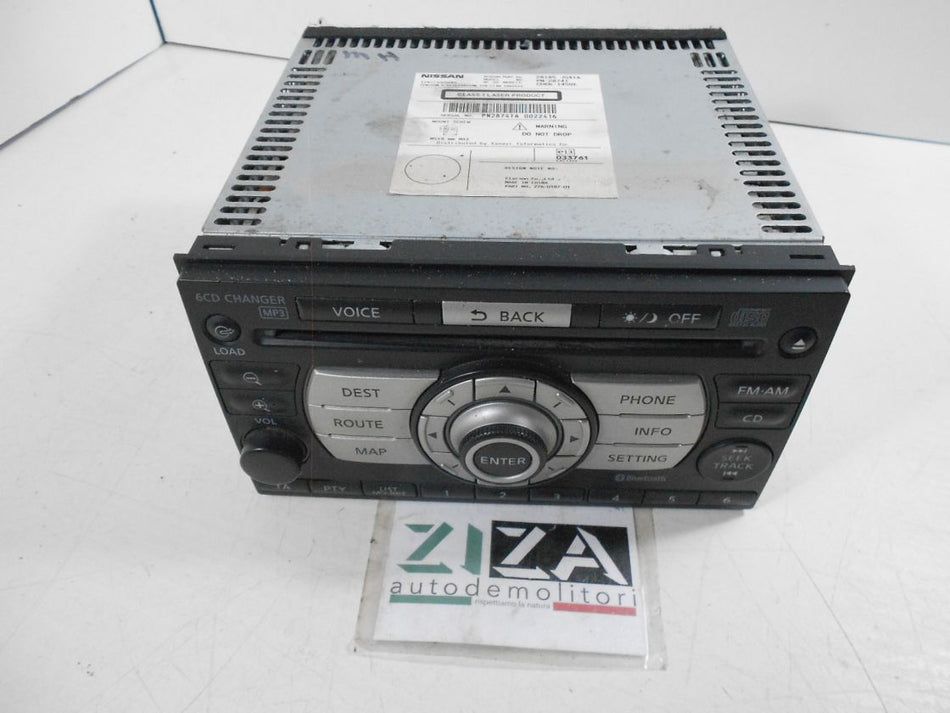 Autoradio Navigatore Lettore CD Mp3 Nissan X-Trail T31 2007 28185-JG41A
