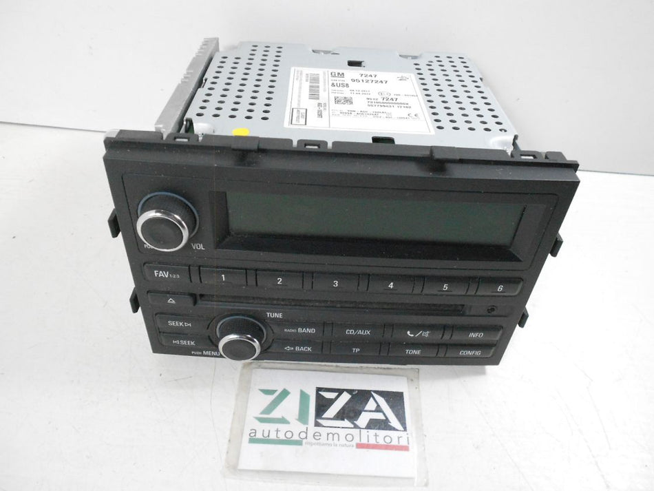 Autoradio Lettore CD Chevrolet Aveo T300 2012 95127247