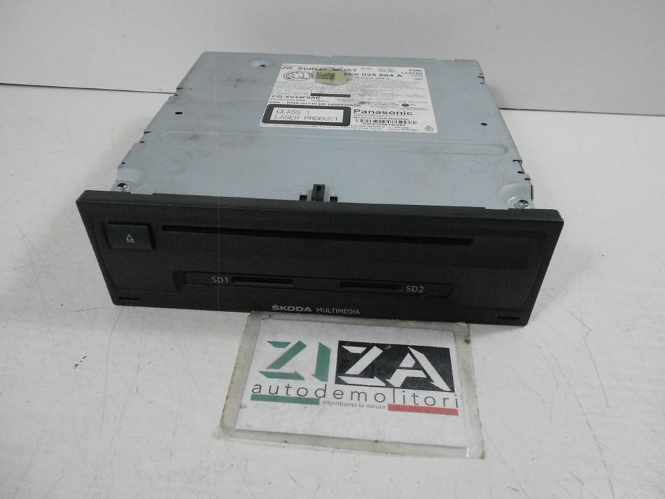 Autoradio Navigatore Lettore SD Skoda Octavia 5E 2015 5Q0035864A