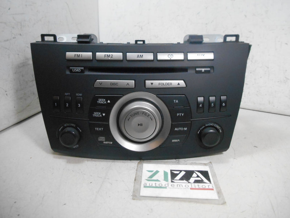 Autoradio Lettore CD Mazda 3 BL 2011 BFH566AR0 BDA466AH0A