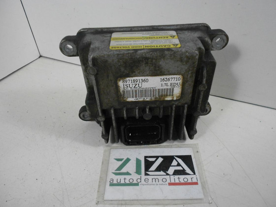 Centralina Iniezione Opel Corsa C 1.7 48kw Y17DTL 2001 8971891360 16267710