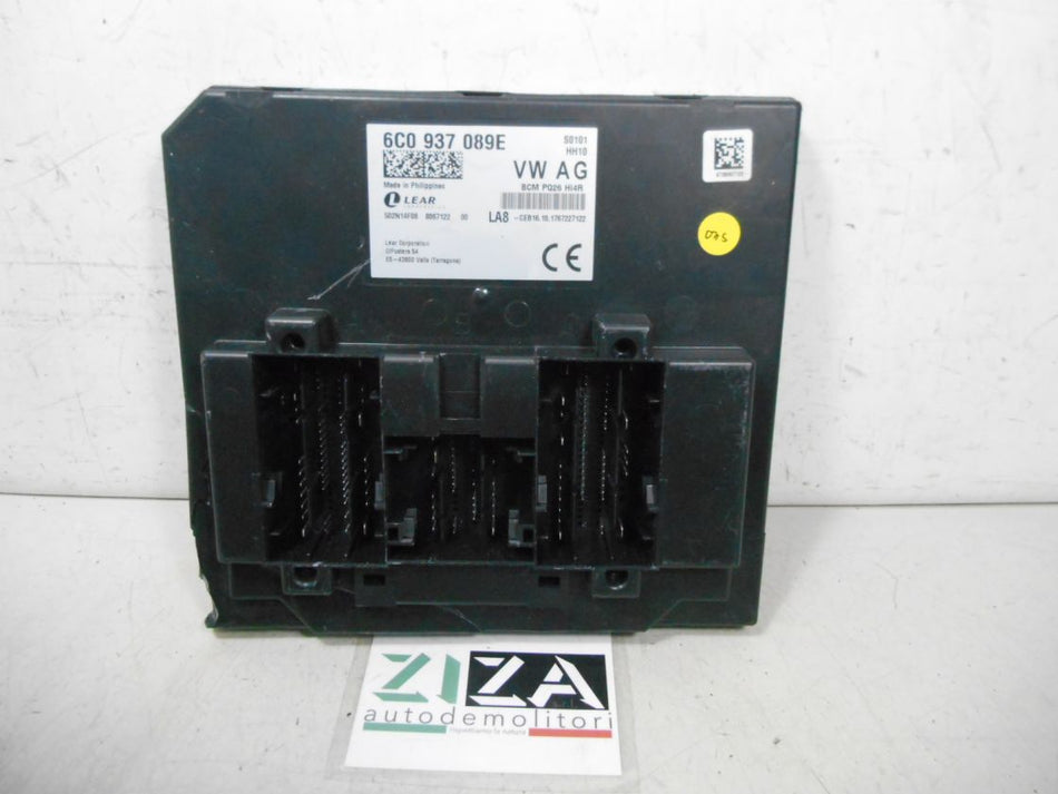 Body Computer Centralina BCM Skoda Fabia NJ 1.4 66kw CUS 2018 6C0937089E