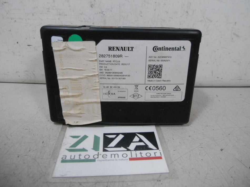 Centralina Multimediale RTCU3 Renault Scenic IV 2017 282751809R