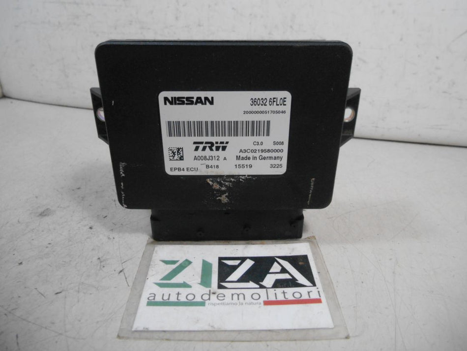 Centralina Freno Stazionamento Nissan Qashqai J11 2019 360326FL0E