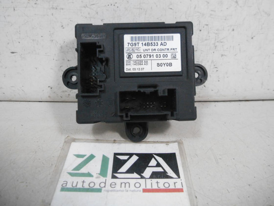 Centralina Porta Anteriore Sinistra Ford S-MAX 2008 7G9T-14B533-AD