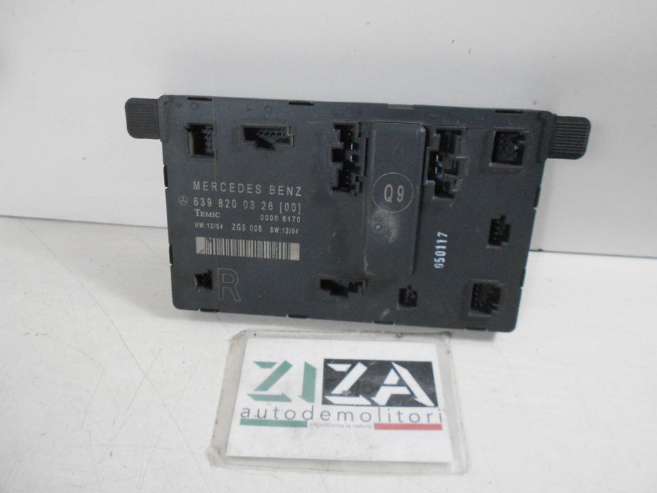 Centralina Porta Anteriore Destra Mercedes Vito W639 2005 6398200326