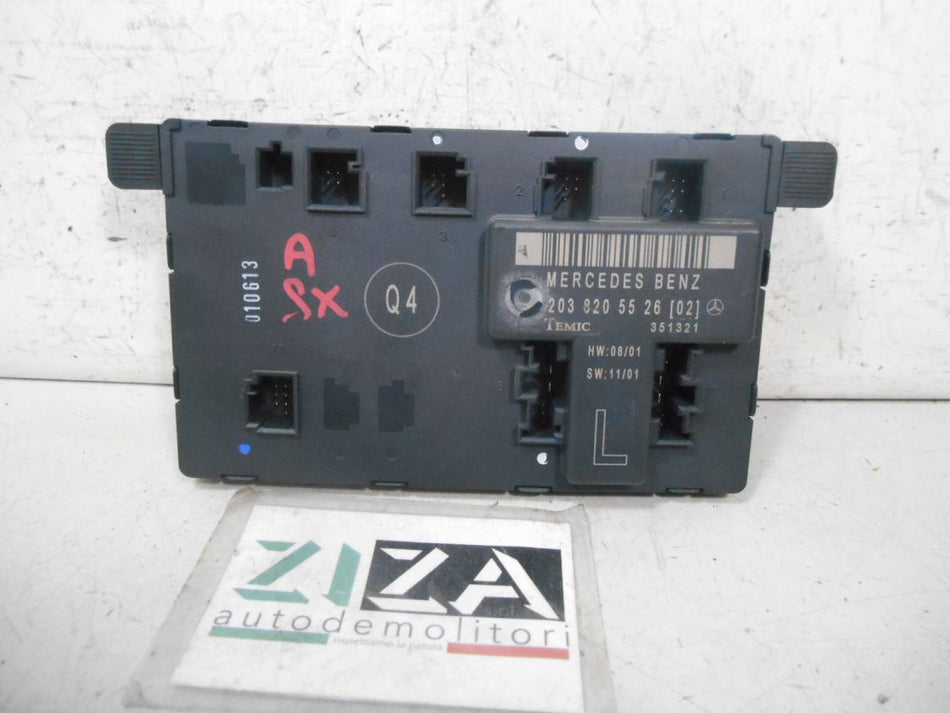 Centralina Porta Anteriore Sinistra Mercedes W203 SportCoupé 2001 2038205526