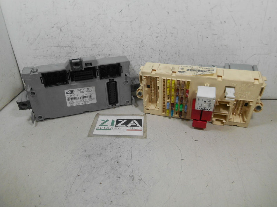 Body Computer + Scatola Fusibili Fiat Bravo 198 2008 51761160 51786513 51786512