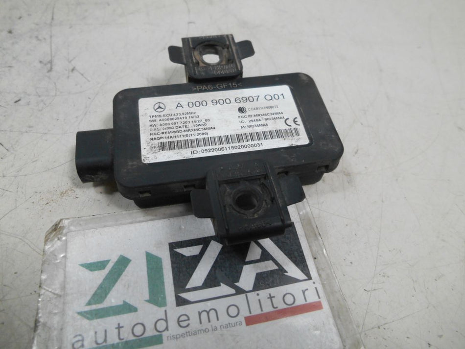 Centralina Pressione Pneumatici Mercedes W205 2015 A0009006907