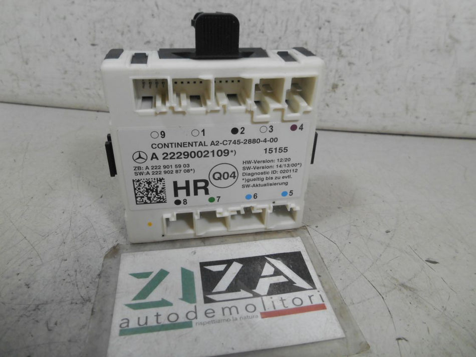 Centralina Porta Posteriore Destra Mercedes W205 2015 A2229002109