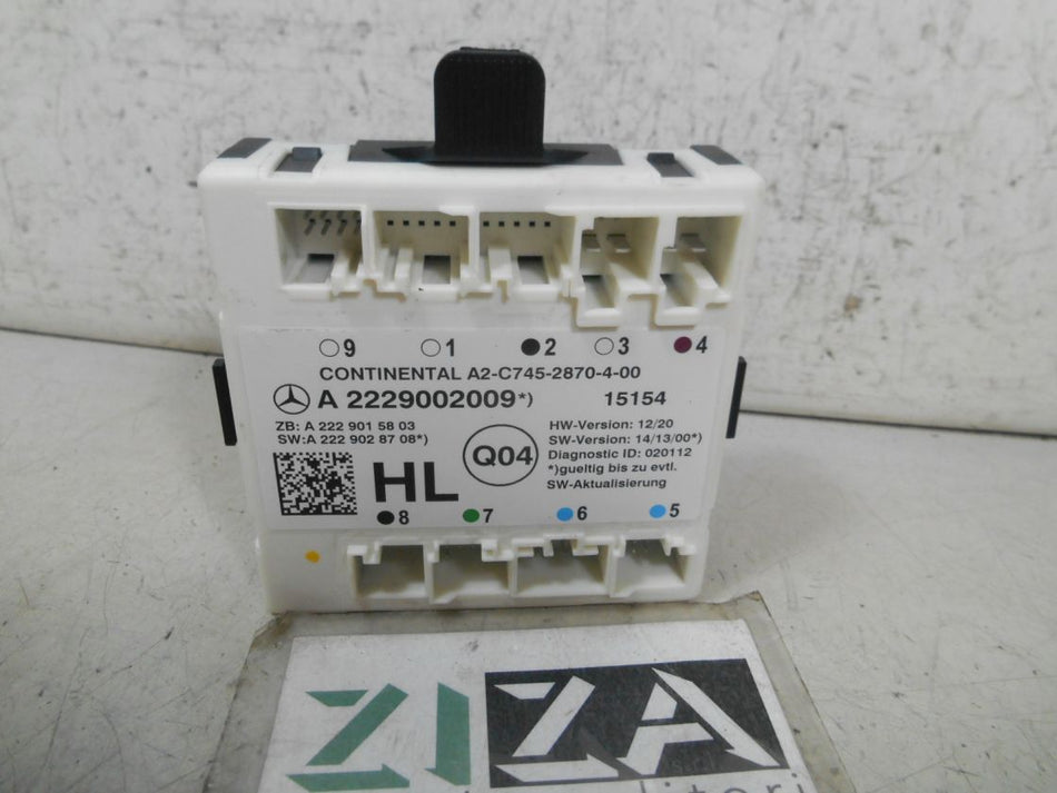 Centralina Porta Posteriore Sinistra Mercedes W205 2015 A2229002009