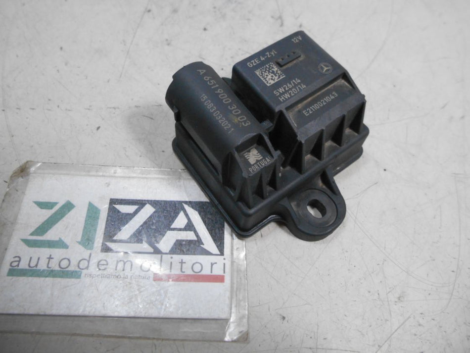 Centralina Candelette Mercedes W205 2015 A6519003003 SW26/14 HW20/14