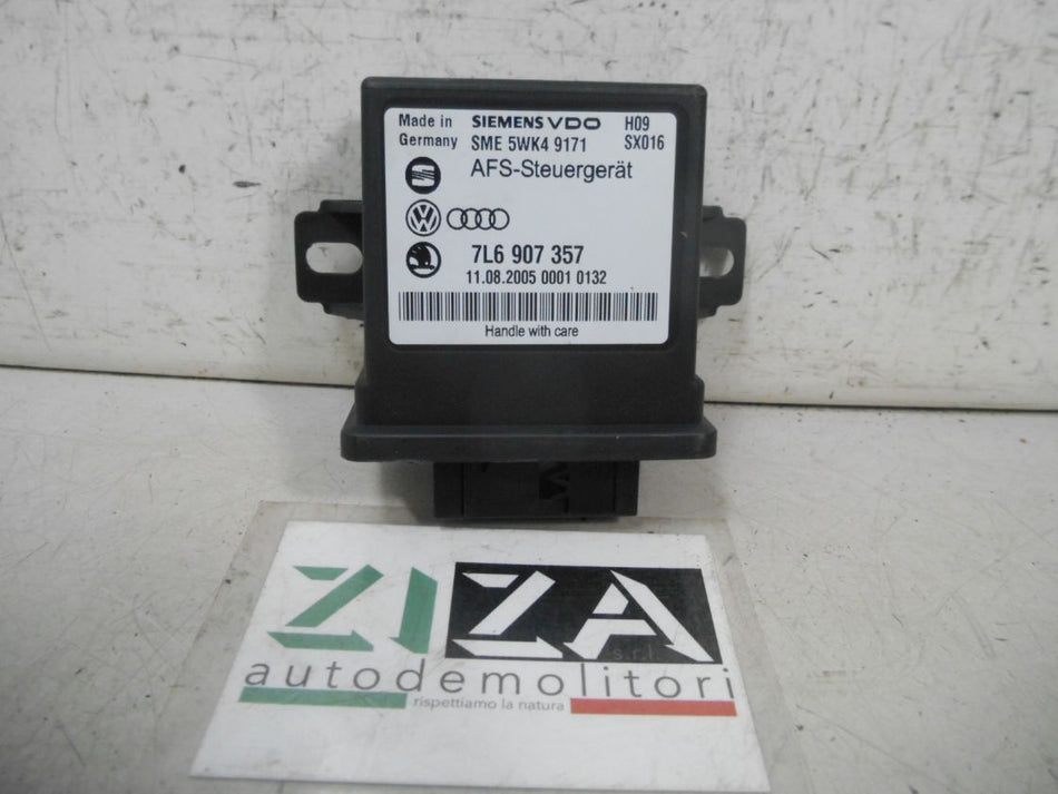Centralina Fari AFS VW Touareg I 2005 7L6907357 H09 SX016