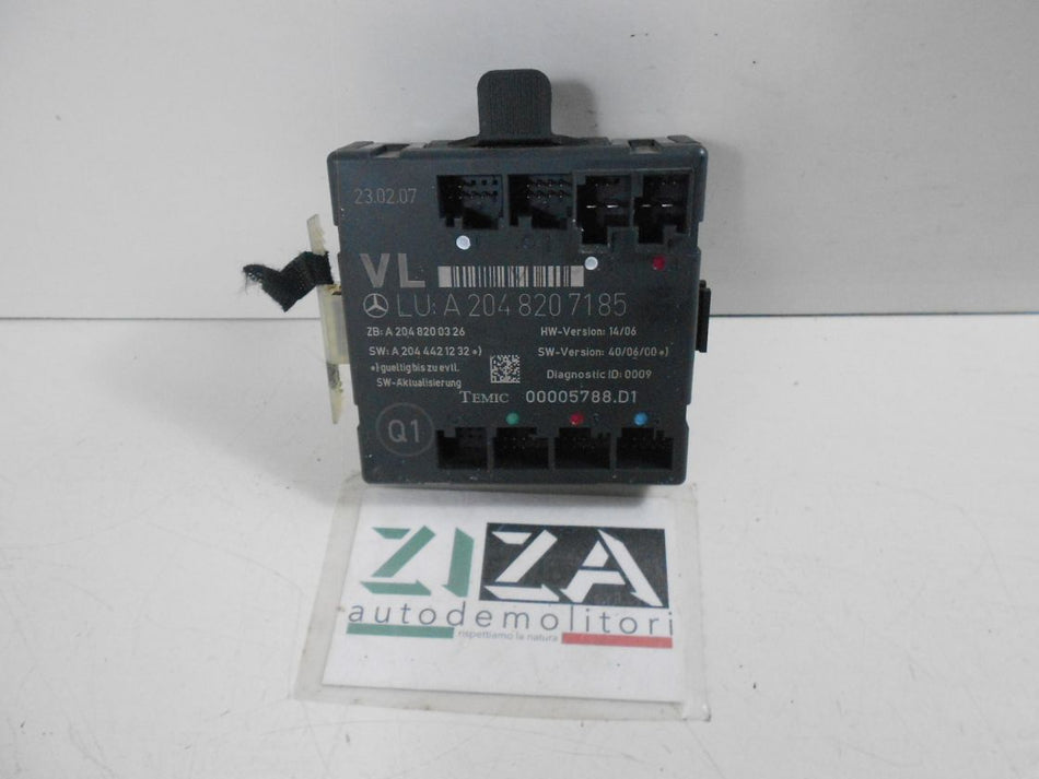 Centralina Porta Anteriore Sinistra Mercedes W204 2007 A2048207185