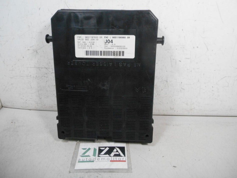 Body Computer BSI Peugeot 307 1.4 55kw 75cv KFW 2003 9651197680 9651196980