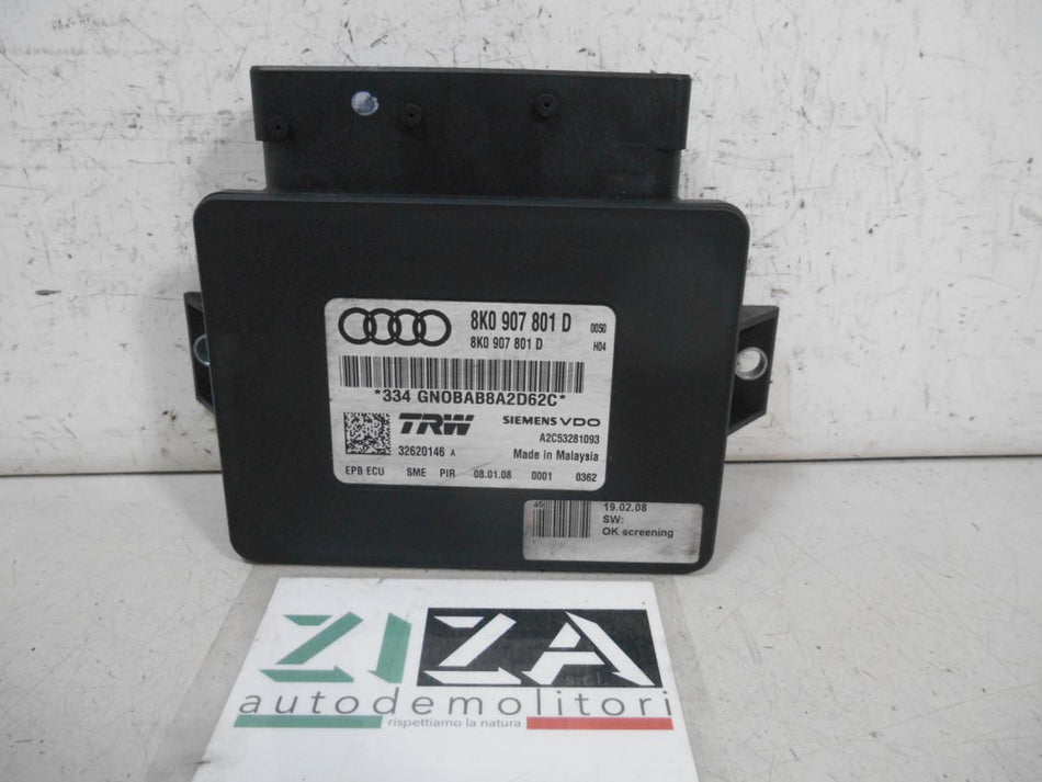 Centralina Freno Stazionamento Audi A4 B8 2008 8K0907801D