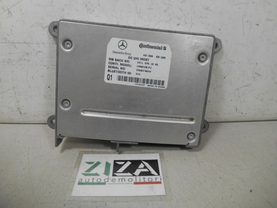 Centralina Bluetooth Mercedes W164 ML320 2008 A2118701885 HW:0606 SW:2406