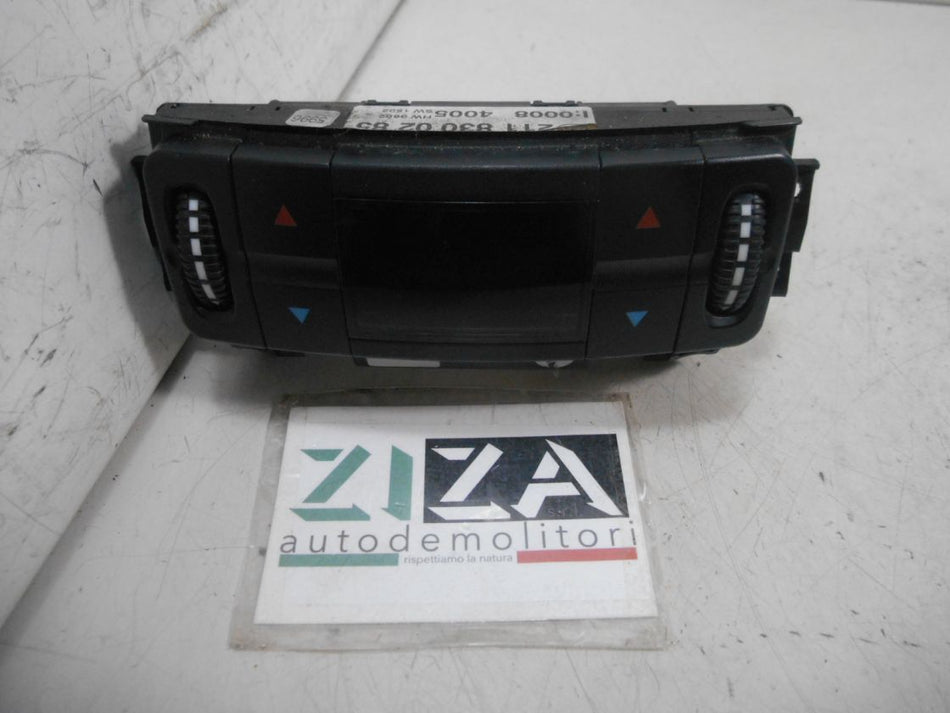 Centralina Comando Clima Automatico A/C Posteriore Mercedes W211 2006 2118300285