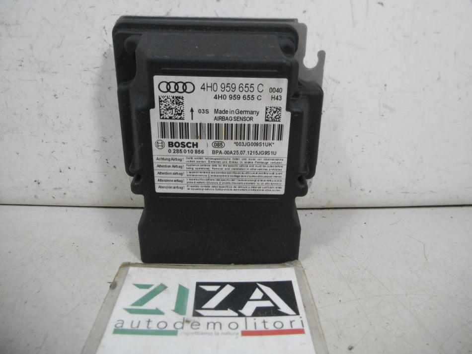 Centralina Airbag Audi A6 C7 2012 4H0959655C Con Crash