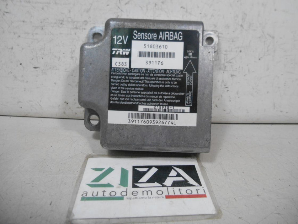 Centralina Airbag Fiat Panda 169 2009 51803610 NO CRASH