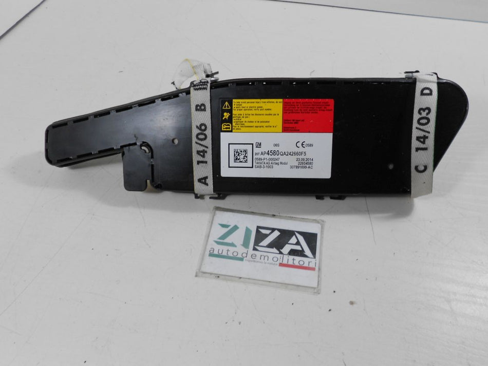 Airbag Laterale Sedile Destro Opel Insignia 2014 22934580 307891699-AC