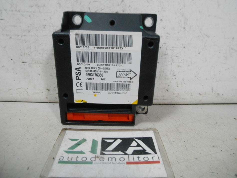 Centralina Airbag Peugeot 1007 2007 9663176380 No Crash