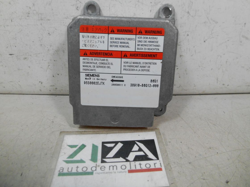 Centralina Airbag Suzuki Ignis 2005 38910-86G12 NO CRASH