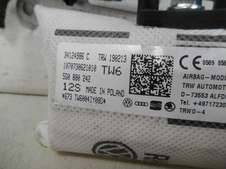 Airbag Laterale Sedile Sinistro VW Golf VII 2013 5G0880242