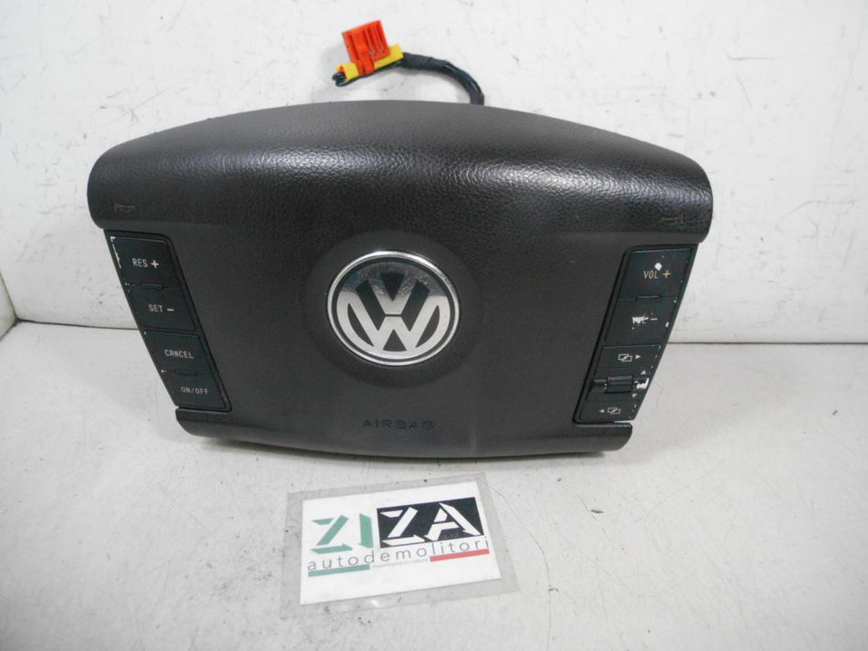 Airbag Volante Guidatore + Comandi VW Touareg I 2005 7L6880201DA 3D0959542B 3D0971582AA
