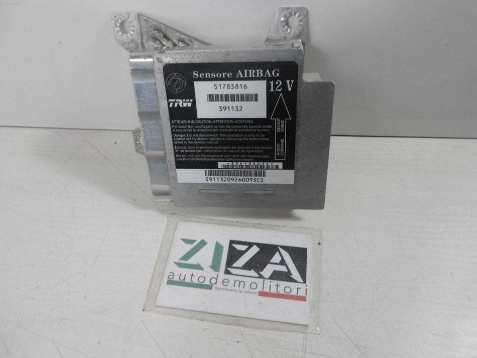 Centralina Airbag Fiat Idea / Lancia Musa 2006 51783816 NO CRASH