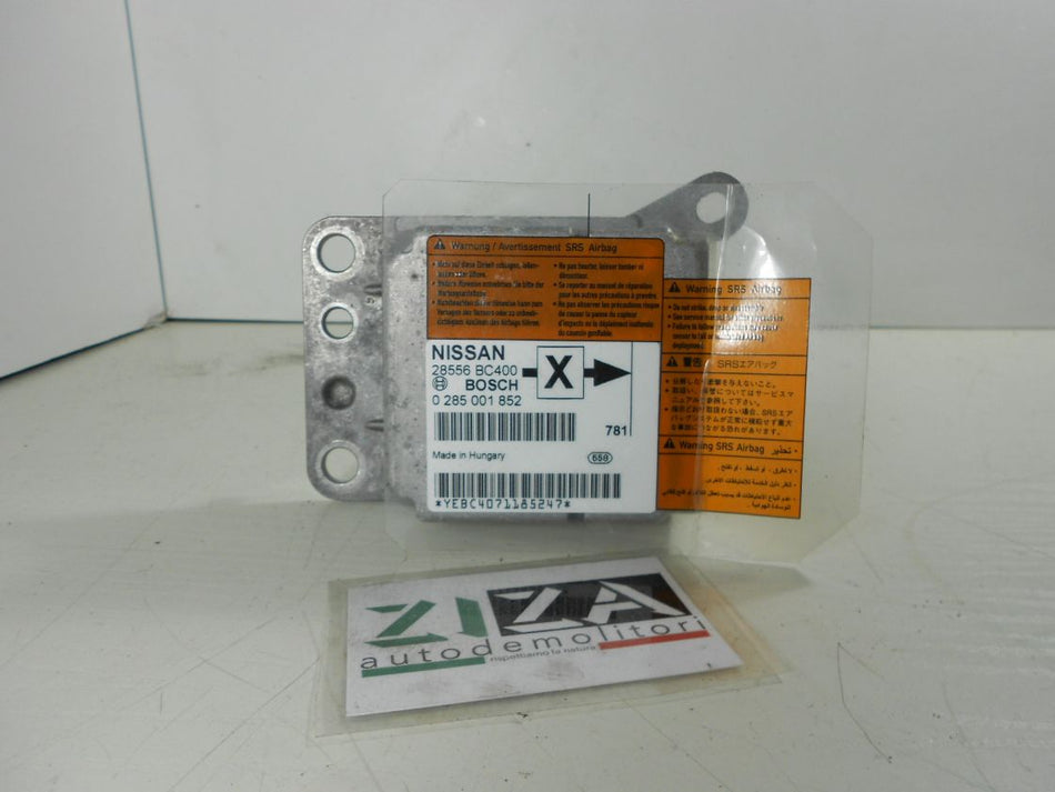 Centralina Airbag Nissan Micra K12 2007 0285001852 28556-BC400 No Crash