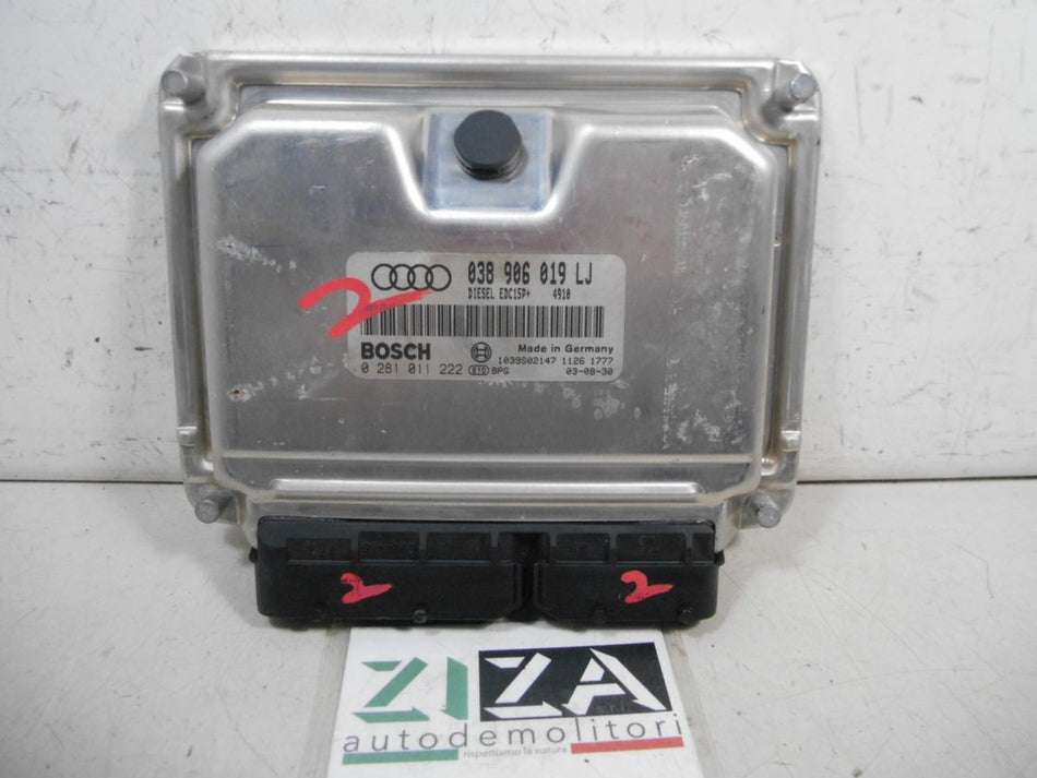 Centralina Motore Audi A4 B6 SW 1.9 130cv AVF 2003 038906019LJ 0281011222