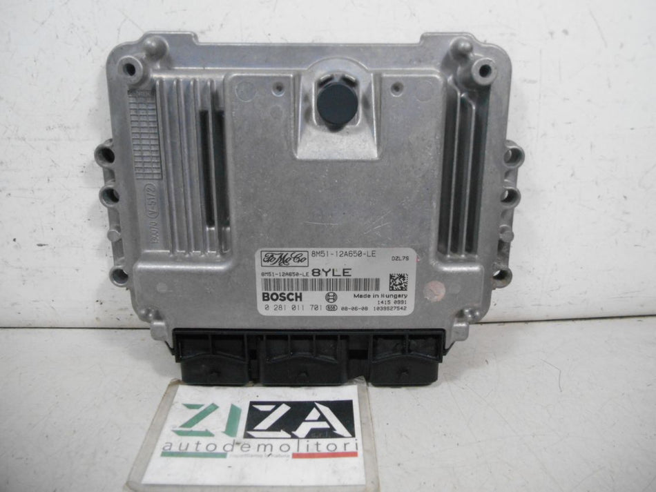 Centralina Motore Ford Focus II 1.6 TDCI 90cv HHDA 2008 8M51-12A650-LE 0281011701