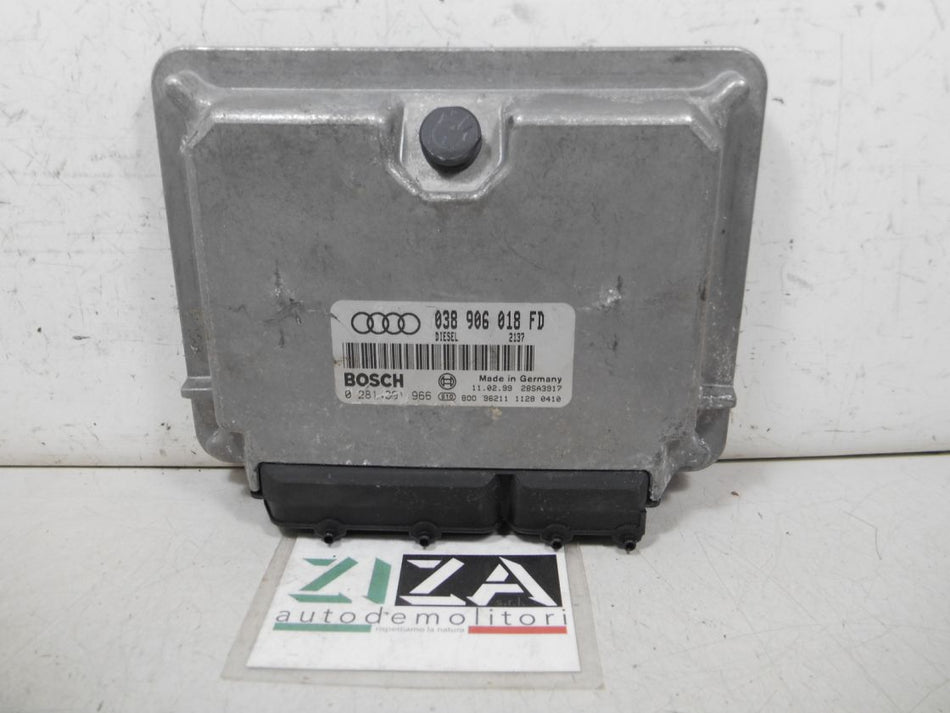 Centralina Motore Audi A4 B5 SW 1.9 TDI 81kw AFN 1999 0281001966 038906018FD