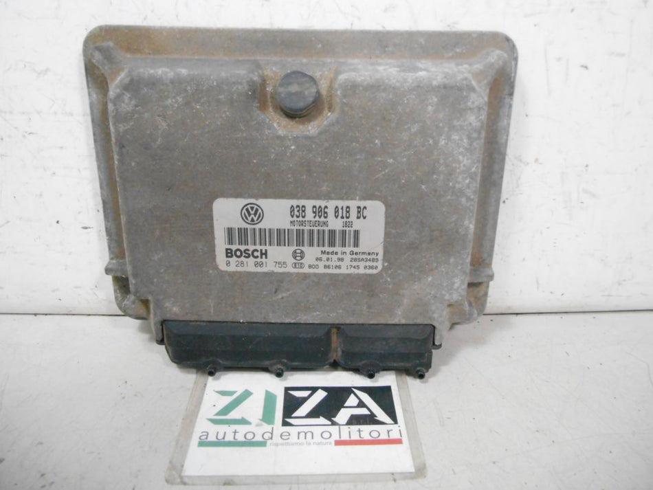 Centralina Motore Skoda Octavia 1.9 TDI 90cv AGR 1998 038906018BC 0281001755
