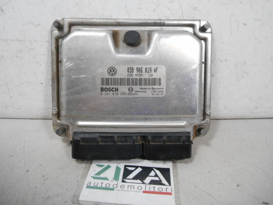 Centralina Motore Skoda Fabia 6Y 1.9 74kw ATD 2001 038906019AF 0281010289