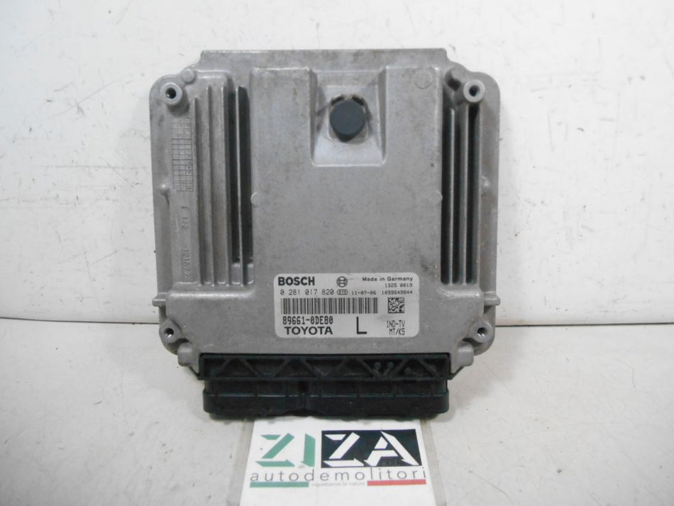 Centralina Motore Toyota Yaris XP130 1.4 90cv 1ND TV 2011 89661-0DE80 0281017820